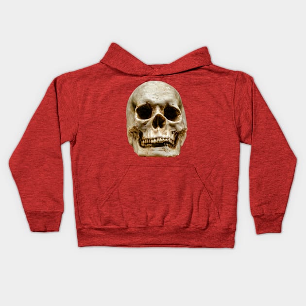 Halloween Human Skull Kids Hoodie by dalyndigaital2@gmail.com